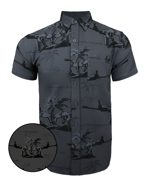 RETRO RIFLE BUTTON DOWN PALM - Image 2