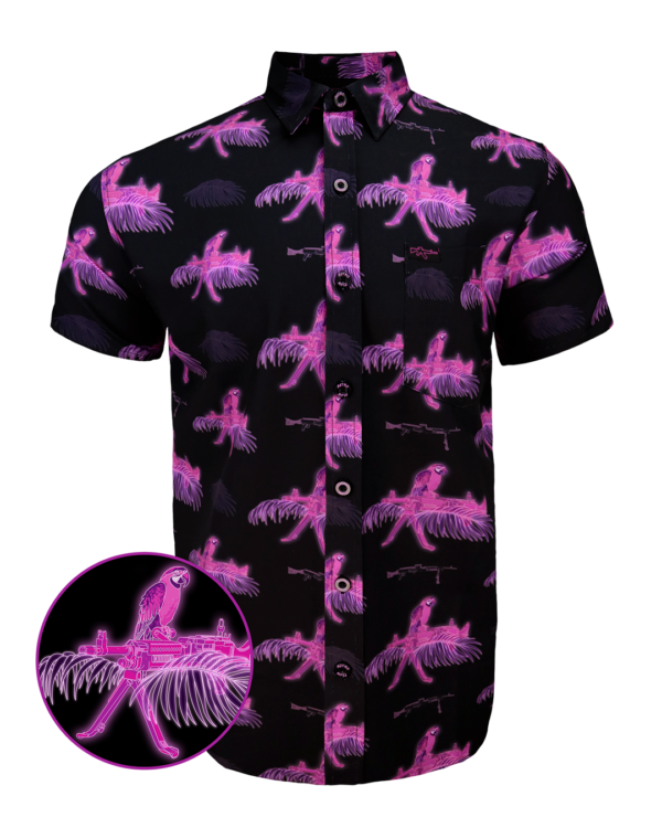 RETRO RIFLE BUTTON DOWN MACAW
