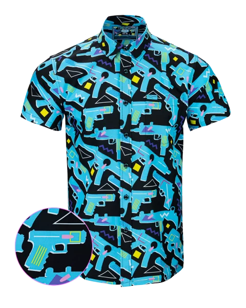 RETRO RIFLE BUTTON DOWN THE 80