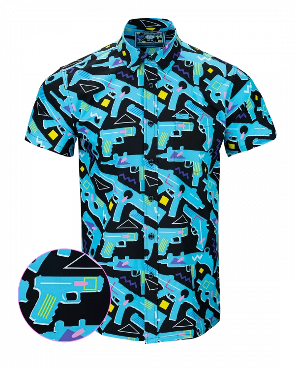 RETRO RIFLE BUTTON DOWN THE 80