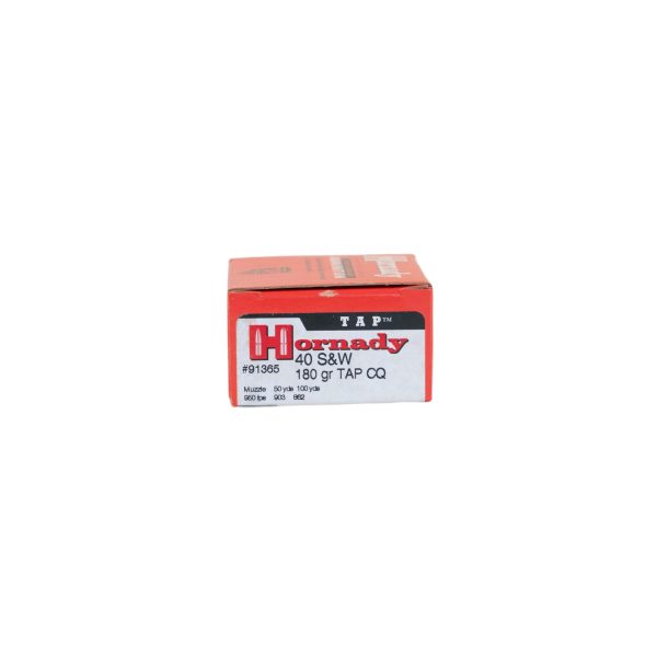 HORNADY 40 S&W 180GR 20RD JHP - Image 2
