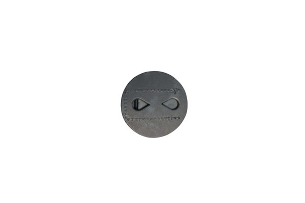 STRONG LEATHER CLIP ON BADGE HOLDER CIRCLE HOLDER