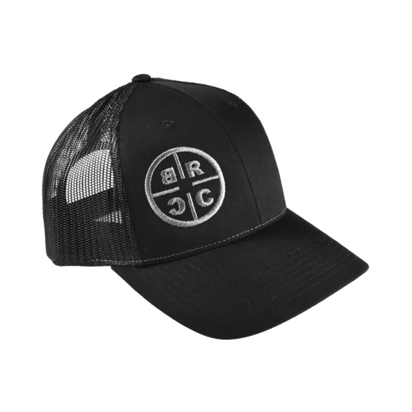 BLACK RIFLE COFFEE CO RETICLE LOGO HAT BLACK MESH