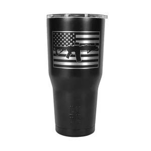 BLACK RIFLE COFFEE CO SBR FLAG TUMBLER MATTE BLAC