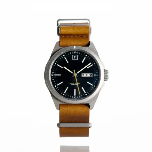 BIGI TI SOLAR DRIVEN FIELD WATCH STONEWASHED