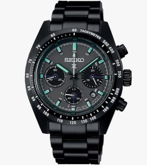 SEIKO SPEEDTIMER SOLAR CHRONOGRAPH WATCH CURVED SA
