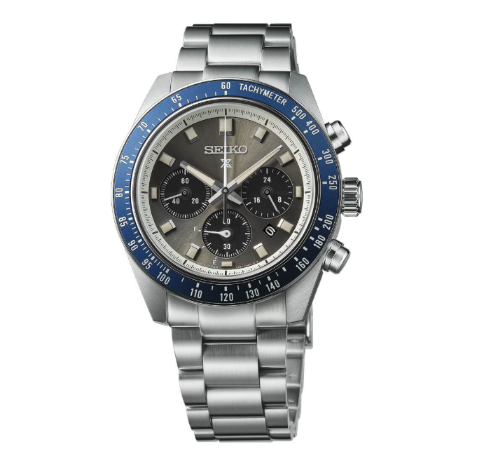 SEIKO SPEEDTIMER SOLAR CHRONOGRAPH WATCH CURVED SA