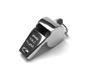 HWC POLICE NICKEL PLATED BRASS WHISTLE