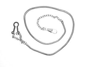 HWC POLICE NICKEL PLATED SNAKE WHISLE CHAIN